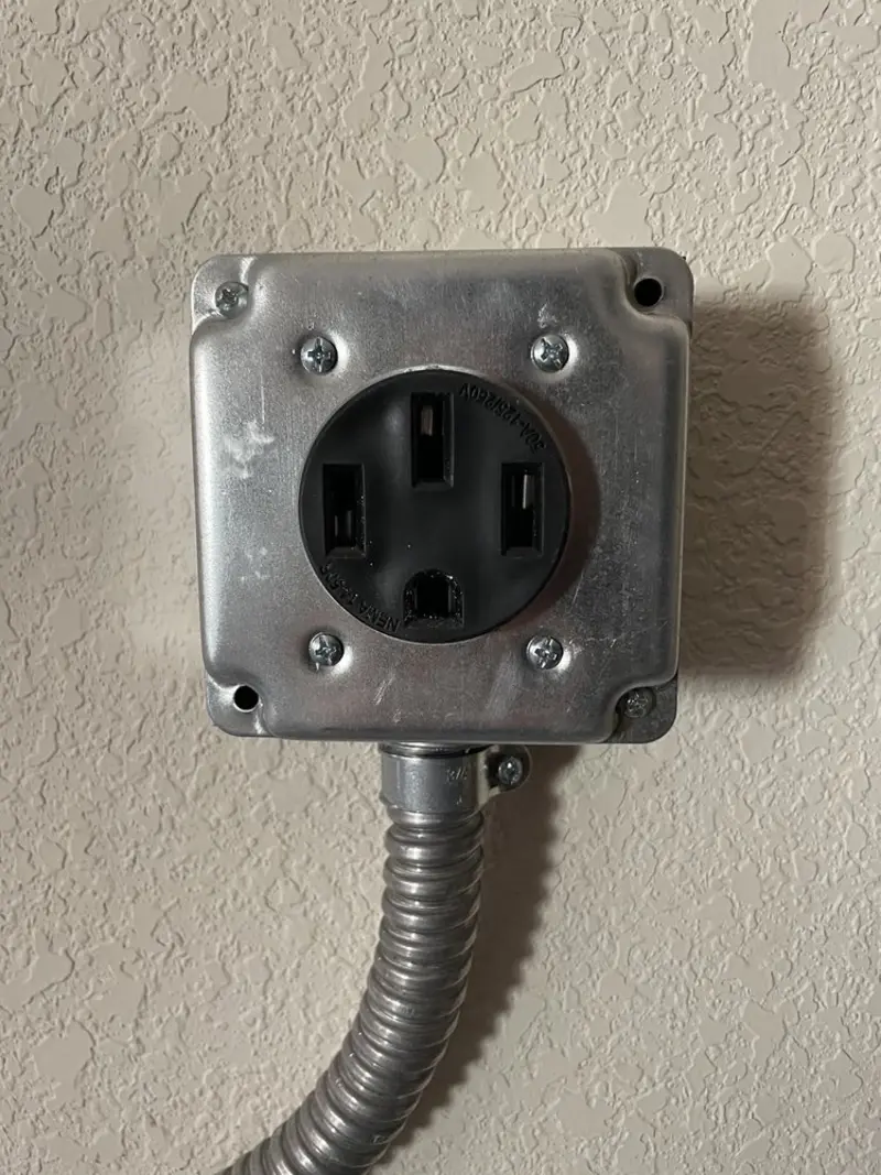 NEMA 14-50 outlet installed for Smart Home Electrical in Ho-Ho-Kus